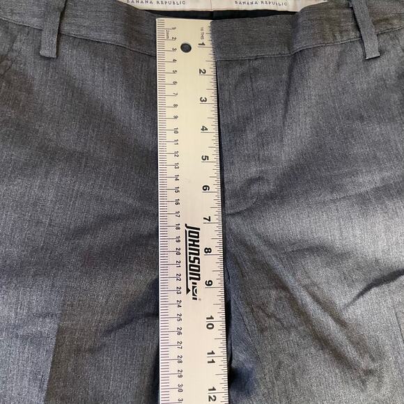 Banana Republic Women Stretch Straight Leg Pants size 6, Gray, with Liner - Picture 5 of 13